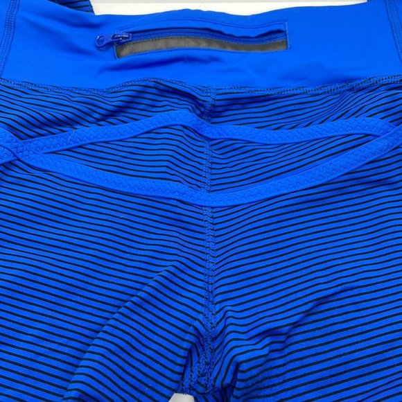 Blue  Lululemon Wunder Cropped Leggings - Picture 3 of 6